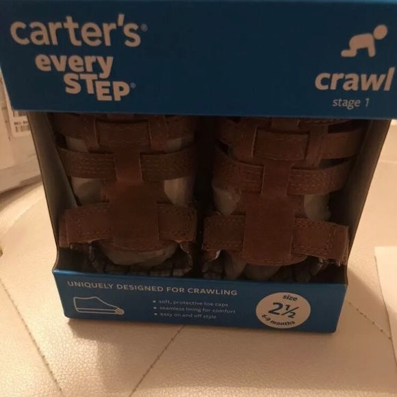 Carter’s Every Step Stage 1 Crawl Shoes 2 or 2.5 - Picture 3 of 7